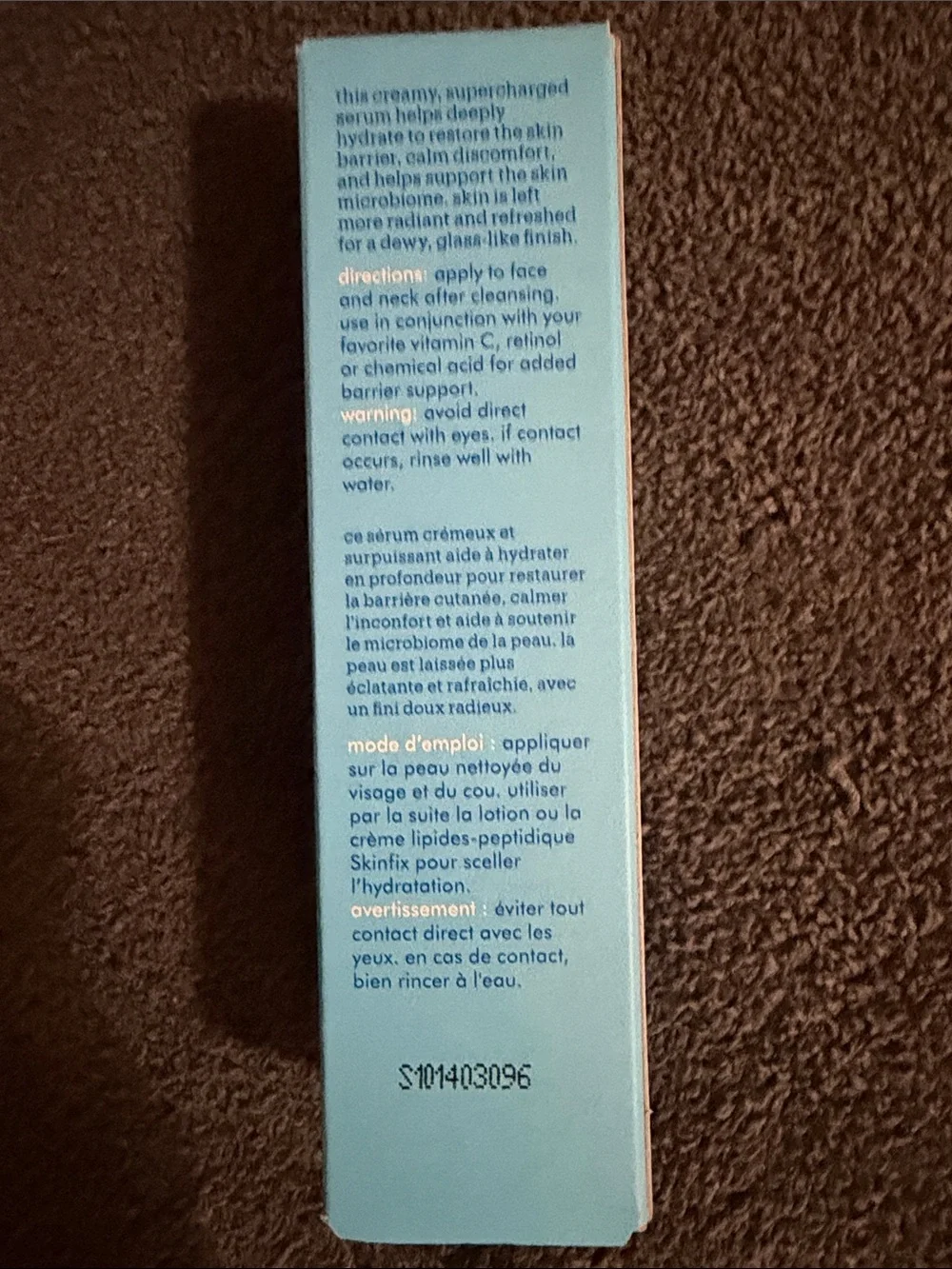 Skinfix Barrier+ Triple Lipid-Hyaluronate Serum – light blue